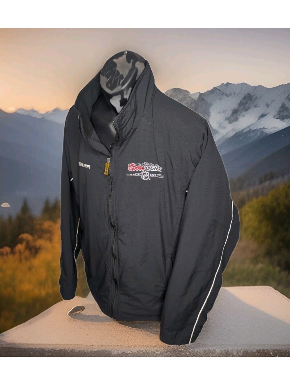 Bauer Hockey Coors Light Official Beer NHL Warm Up Coaches Jacket Mens XXL 2XL